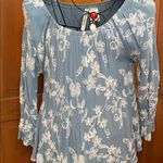 Forgotten Grace 🦋🦋🦋BOGOHO 🦋🦋🦋Floral Blue Women's Top—small Photo 1