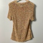 CAbi Cabo Sz M 100% Cotton Pullover Sweater Top Sorbet Colors Short Sleeve Photo 7