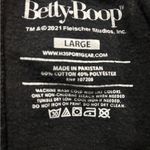 Betty Boop  Joggers Black Sweatpants Retro Comfy Grunge Soft Streetwear L Photo 3