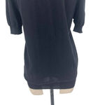 Versace Black Cotton Knit Short Sleeve Sweater Size Medium Photo 8