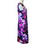 London Times Purple Pink Floral Midi Sheath Dress Small 6 Photo 4