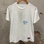 Harley Davidson Vintage 1990 Women’s White Floral Print Shreveport Tee Medium M Photo 0