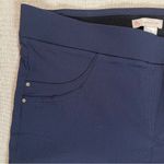 Dress Barn   | NWT Navy Blue Signature Fit Skinny Pull-On Pants | Size 12 Photo 4