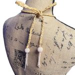 Bicici Designer Beaded Halter Gown Formal Embroidered Champagne Gold & Shawl Size 4 Photo 13