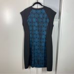 Krimson Klover Jasmine Black Blue Floral Laser Cut Dress size medium athletic Photo 4