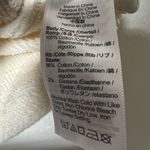 Madewell  Airyterry V-Neck‎ Sweatshirt Tee Womens Size Large Cream Photo 3