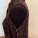 Rock & Republic Womens Size Medium Cold Shoulder Top Camouflage Button Down Photo 8