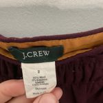 J.Crew Burgundy Wool Blend Pleated A Line Skirt Size 2 Photo 2