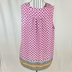 Violet+Claire Pink Mixed Print Boho Sleeveless Blouse Feminine Girly Gypsy Photo 5
