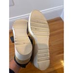 SOUL Naturalizer Black Faux Leather Crisscross Platform Wedge Sandals size‎ 8.5 Photo 3