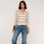 Heartloom  Simona Top with Blue Stripes, Medium Photo 3