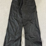 ZARA  Wide Leg Faux Leather Pull On Black‎ Pants Womens Size XS NWOT Photo 0