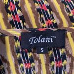 Tolani  Womens Size Small Multicolor Kedia Print Silk Artsy Dress Photo 4