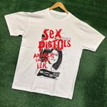 Sex Pistols “Anarchy in the U.K.” white T-shirt, size large Photo 2