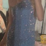 Short Blue One Strap Formal Dress Photo 1