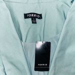 Torrid NWT Cutaway Blazer Seafoam Aqua Stretch Open Front Women 1 Work Business Photo 4