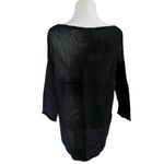 Pure Handknit for Anthropologie linen/cotton colorblock pullover size S, NWT Black Photo 1