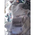 Karen Scott  Sport Shirt Top Women's Small White Blue Flowers 3/4 Sleeve Photo 11