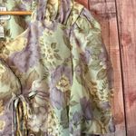 Leslie Fay  Lavender Tie Detail Cottage Core‎ Midi Dress Size 12 Photo 5