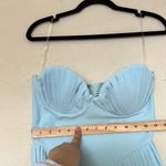 House Of CB  ‘Marcella’ Ocean Blue Pleated Maxi Dress NWOT size S Photo 6