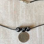 Handmade 8 ball grunge funky unisex necklace🎲8️⃣🖤 Photo 8
