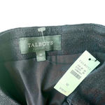 Talbots NWT  Navy Embroidered Beaded Sequin Hem A-Line Skirt Photo 3