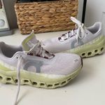 on cloud  Cloudmonster Womens Running Sneaker Frost/Acacia Photo 1