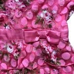 Y2K vtg. Coquette‎ Polka Dot Pink Bow INC Ruffle Barbie Top Medium. Photo 5