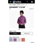Kuhl Wander 1/2 Zip Jacket Womens XL Wild Orchid Hooded Light Weight Outdoor Photo 1