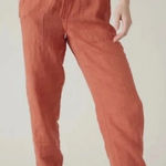 Athleta Women's Retreat 100% Linen Jogger Pants 6 Lightweight Casual Loungewear Photo 0