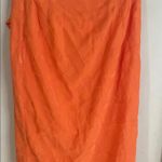 Anthropologie  Maeve Slim Ruffle Orange Wrap Skirt Photo 11