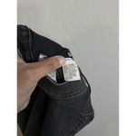 Madewell  The Perfect Vintage Raw Hem Jeans Womens Size 24 Black Cotton High Rise Photo 9