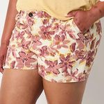 a.n.a  Womens Rose Floral 3 1/2" Mid Rise Chino Shorts Photo 0