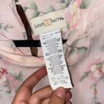 Jaclyn Smith  Vintage Pink Floral Short Sleeve Blouse Shoulder Pads Size Medium Photo 3