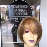 Wig blonde bob Alopecia Hairloss human hair blende Photo 1