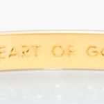 Kate Spade Heart Of Gold Idiom Bangle Bracelet Photo 3