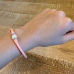 Canvas Bali Freshwater Pearl Silicone Bracelet in Bubble Gum Pink Photo 3