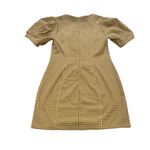 Nasty Gal Size 8 Puff Sleeve Gingham Print Fitted Mini Dress Green Cottagecore Photo 4