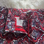 Saint Tropez West Red and Blue Paisley Shorts Size 6 Photo 3