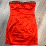 B Darlin B. DARLIN‎ Elegant Red Strapless Dress Photo 1