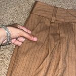 Favorite Daughter The Favorite High Rise Wide Leg Pants Camel Pinstripe 10 Photo 7