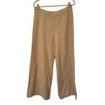 Free People  Beach Hailee Wide Leg Lounge Pants Women’s Large Tan Photo 3