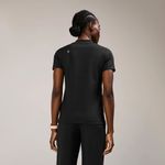 FIGS  Sona FORMx Slim V-Neck Scrub Top in Black, Size X-Small Photo 6