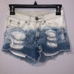 REWASH  acid wash distressed short jean shorts Photo 0
