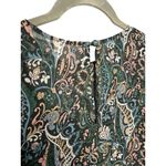 Veronica Beard Denver Silk Chiffon Printed Mini Dress Size 4 Green Paisley Photo 7