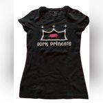 Banana Republic  Womens’s Tee Tshirt Size Small Black Glittery Basic Photo 1