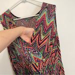 Ny Collection Plus Size Multicolor Sleeveless Maxi Dress Rainbow Chevron Stripe Photo 7