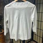 Breckenridge NWT 'Picture Purr-Fect" Cat/Paws Embroidered 3/4 Sleeve Knit Shirt Photo 6