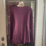 Sonoma Goods For Life Women's Purple Tee V-Neck Long Sleeve -SIZE L Super Soft Photo 1