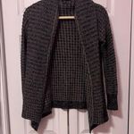 Allison Brittney  Grey Cardigan Sweater with Waterfall Collar Photo 0